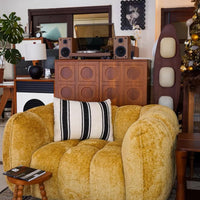 Rylight Scandinavian Vintage Fabric Pumpkin Sofa