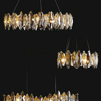 Luxury Leaf Crystal Chandelier for Living Room Modern/Dining Room
