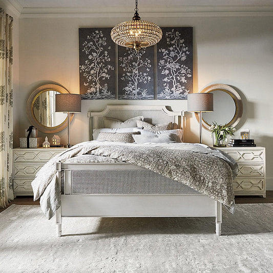 ثريا كريستالية من الخرز الإمبراطوري الفرنسي Rylight 3-Light بلمسة نهائية من النحاس العتيق