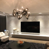 Rylight Clear/Smoked/Mixed Hand Blown Glass Chandelier