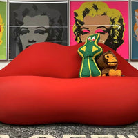 Moderne creatieve design rode lippenbank voor de woonkamer