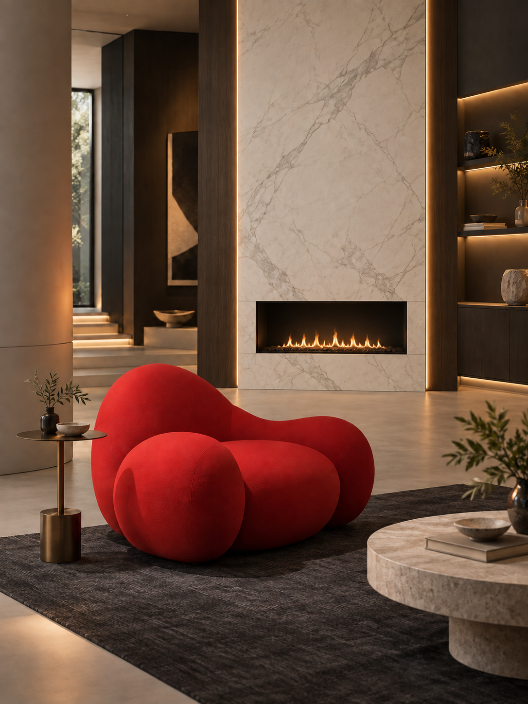 Serein Sculptural Lounge Chair