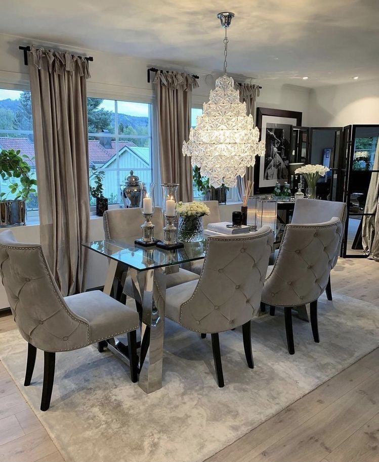 Rylight Honeycomb Glass Tiered Chandelier