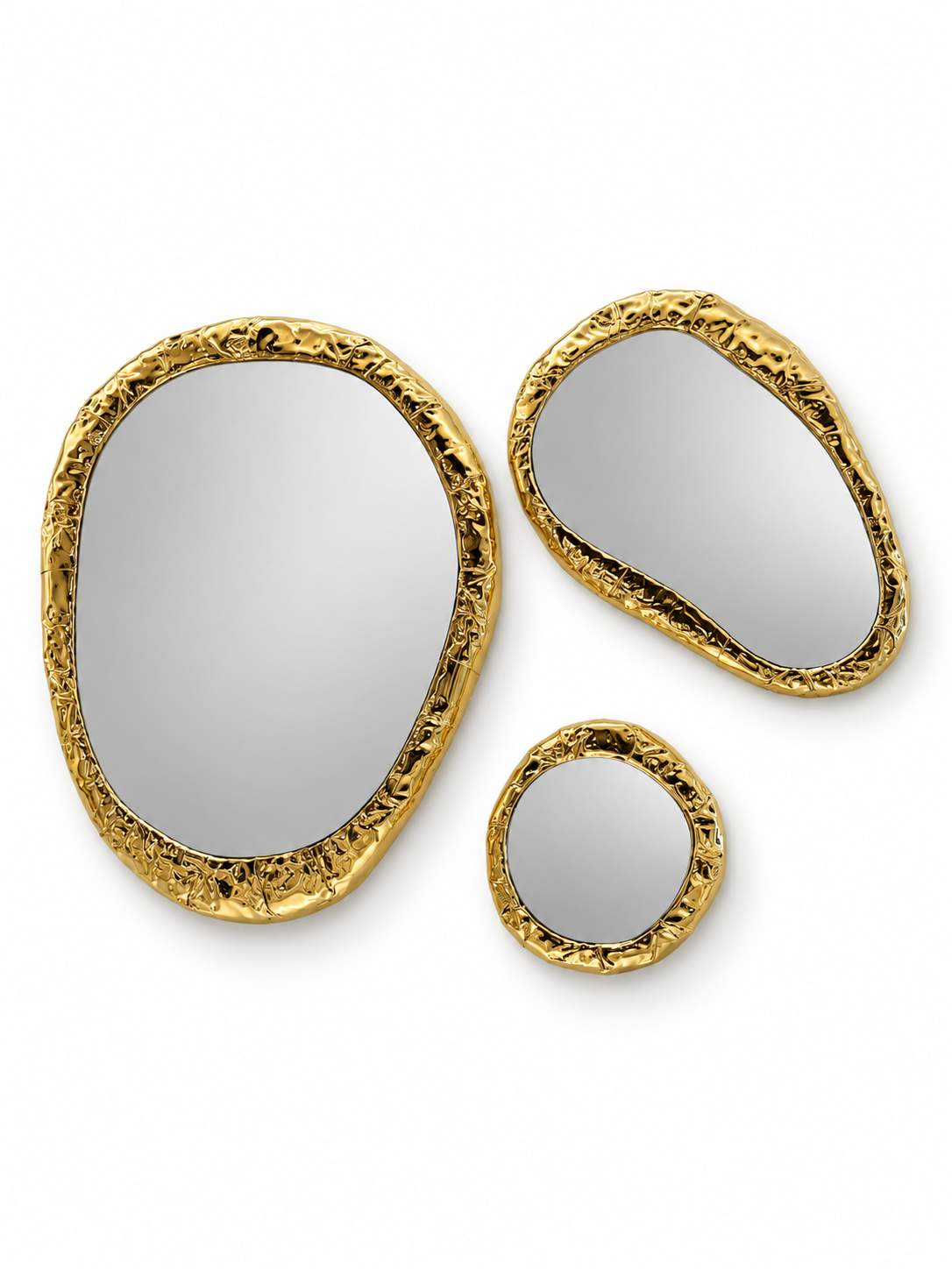 Aurelia Sculptural Mirror Trio