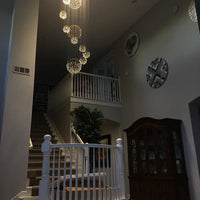 Rylight Designer-recommended Spiral Crystal Raindrop Chandelier