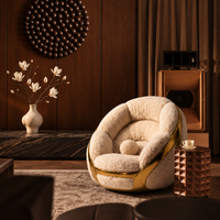 Artful Eggshell Lounge Chair