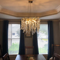 Rylight Round/Rectangle Affordable Crystal Chandelier