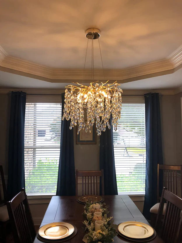 Rylight Round/Rectangle Affordable Crystal Chandelier