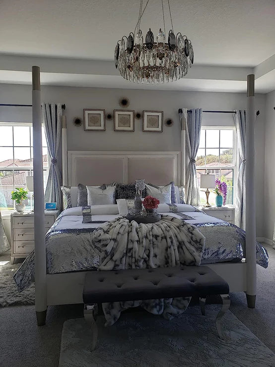 Rylight ronde/ovale kristallen kroonluchter in messing/zilveren afwerking