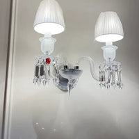 Luxury 2-Candle Crystal Wall Lamp