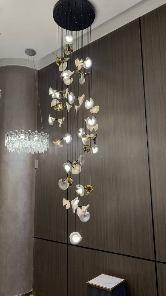 Moderne Petunia Kroonluchter voor Trap/Hal/Woonkamer