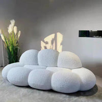 Rylight Fluff Velvet Sofa for Living Room/Bedroom