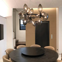 Rylight Clear/Smoked/Mixed Hand Blown Glass Chandelier