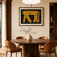 Pixel Cheetah Hand-Tufted Wool Wall Art