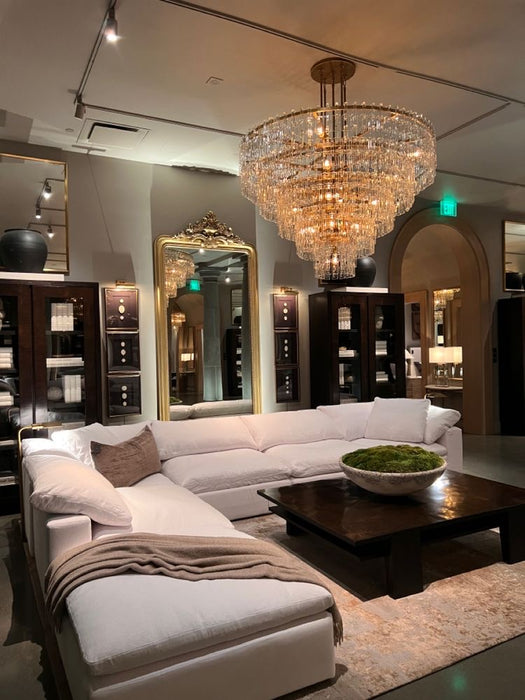 Rylight 3/4/5-Tier Round Tiered Acrylic Chandelier