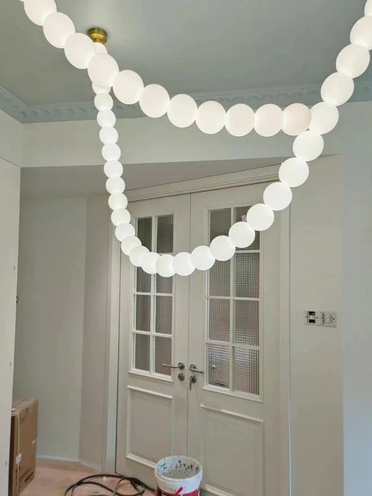 Rylight Pearl Necklace Chandelier