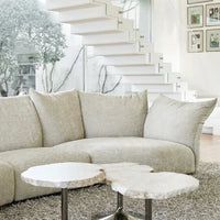 Natural Alabaster Irregular Coffee Table Set for Living Room/Bedroom