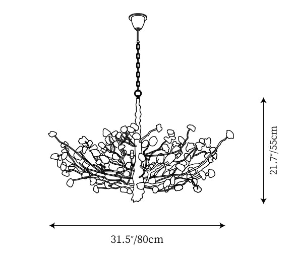 Final Sale · Creative Design Gemstone Branch Chandelier for Living Room/Bedroom