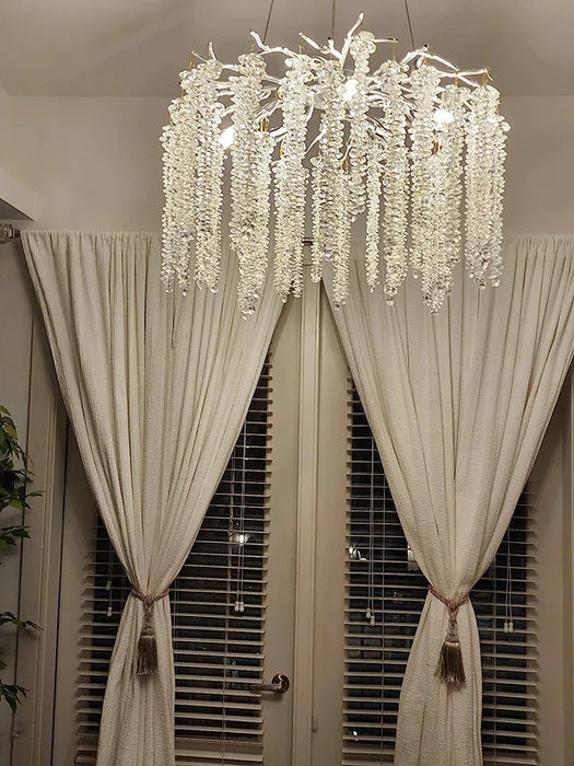 Rylight Round/Rectangle Crystal Willow Chandelier