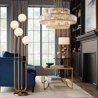 Rylight 3-Tier Luxury Style Crystal Chandelier in Soft Gold Finish Color