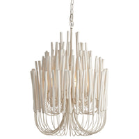 Rylight 5/6-Light Modern Branch Modeling Chandelier in White/Black Color