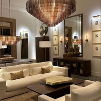 Rylight 9/12/16-ثريا زجاجية مستديرة الأوجه