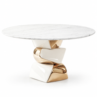 Ivory Orbit Artful Dining Table