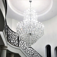 Rylight 55/68/84-licht Exta grote kristallen kaarskroonluchter