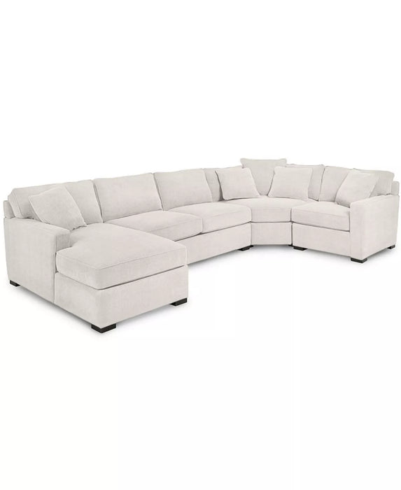 Rylight Fabric Chaise Sectional Sofa