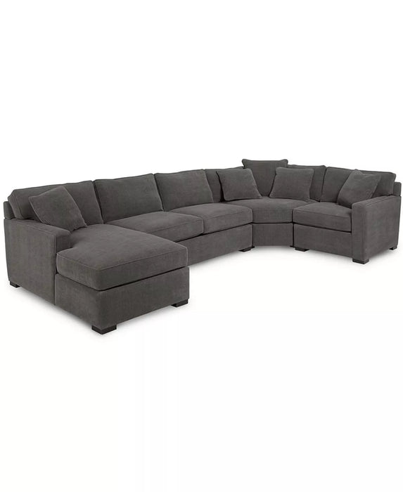 Rylight Fabric Chaise Sectional Sofa