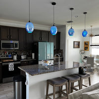 Rylight 3D Colorful Glass Fireworks Art Pendant Light