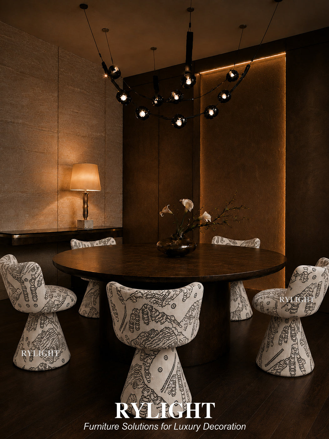 Tiger Mountain Sculptural Pedestal Chair