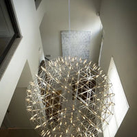 Rylight 11,8"/15,7"/19,7"/23,6"/31,5"/39,4"/47,2" ronde sterrenhemel hangende kroonluchter