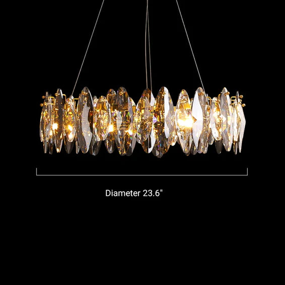 Luxury Leaf Crystal Chandelier for Living Room Modern/Dining Room