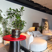 Vermilion Red Sculptural Coffee Table