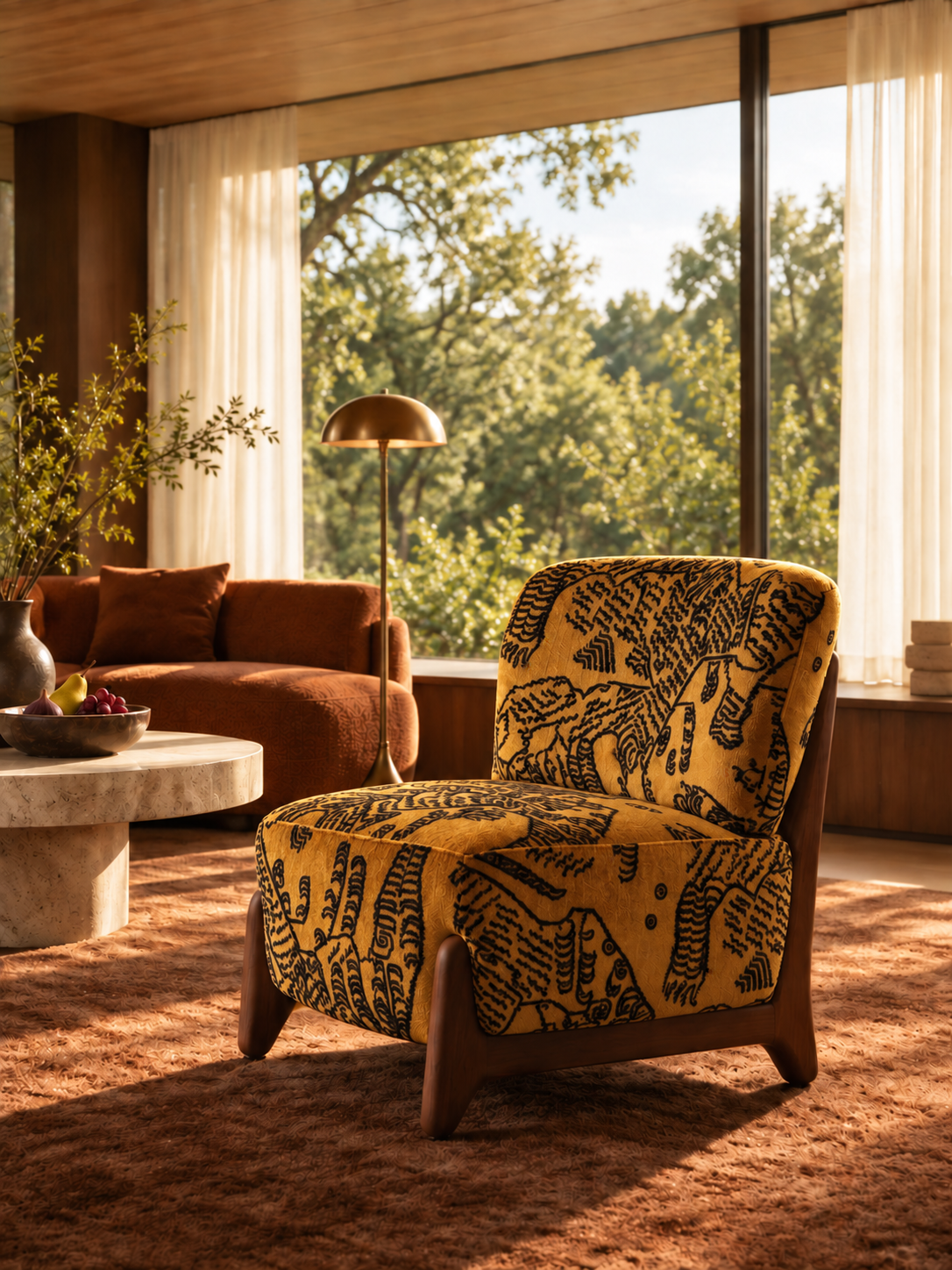 Savana Vintage Tiger Mountain Lounge Chair