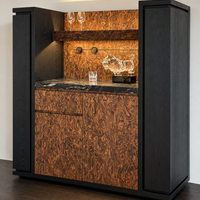 Aurelio Burl Wood Bar Cabinet