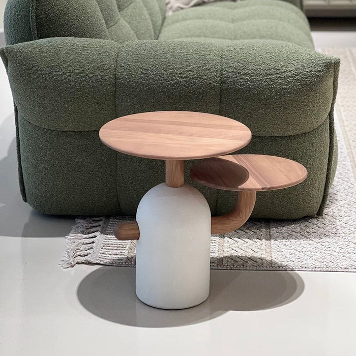 Rylight Modern French Cream Style Round Coffee Table