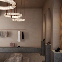 ثريا دائرية حديثة من المرمر لغرفة المعيشة/غرفة النوم