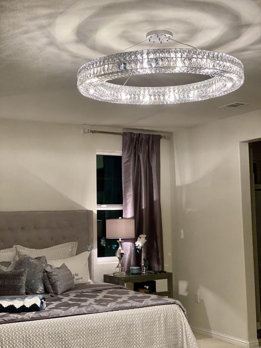 Rylight 1-Ring Luxury Crystal Chandelier