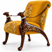Sculptural Hound Arm Tiger Mountain Chair