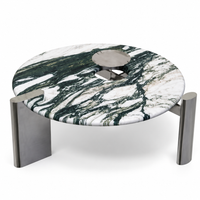 Chronos Sculptural Marble Coffee Table Set
