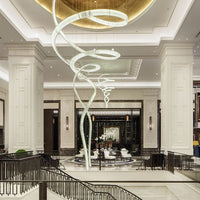 Rylight luxe spiraalvormige kristallen kroonluchter
