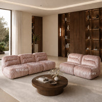 Pompadour French Vintage Velvet Modular Sofa