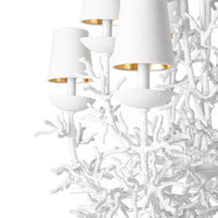 Rylight Pure White Coral Chandelier