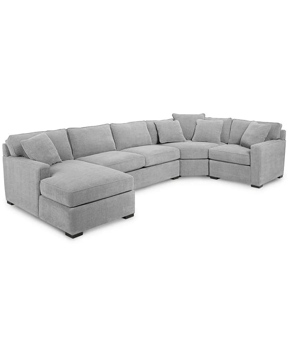 Rylight Fabric Chaise Sectional Sofa