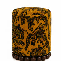 Tiger Mountain Sculptural Beaded Ottoman