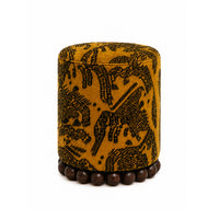 Tiger Mountain Sculptural Beaded Ottoman