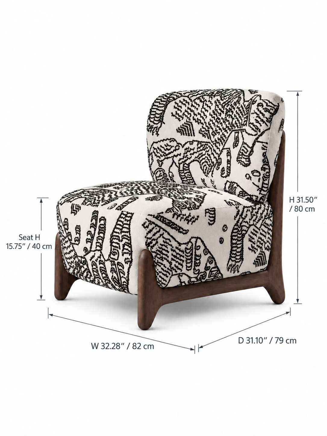 Savana Vintage Tiger Mountain Lounge Chair