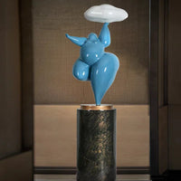 Rylight Abstract Creative Figure Sculpture Cloud Floor Lamp